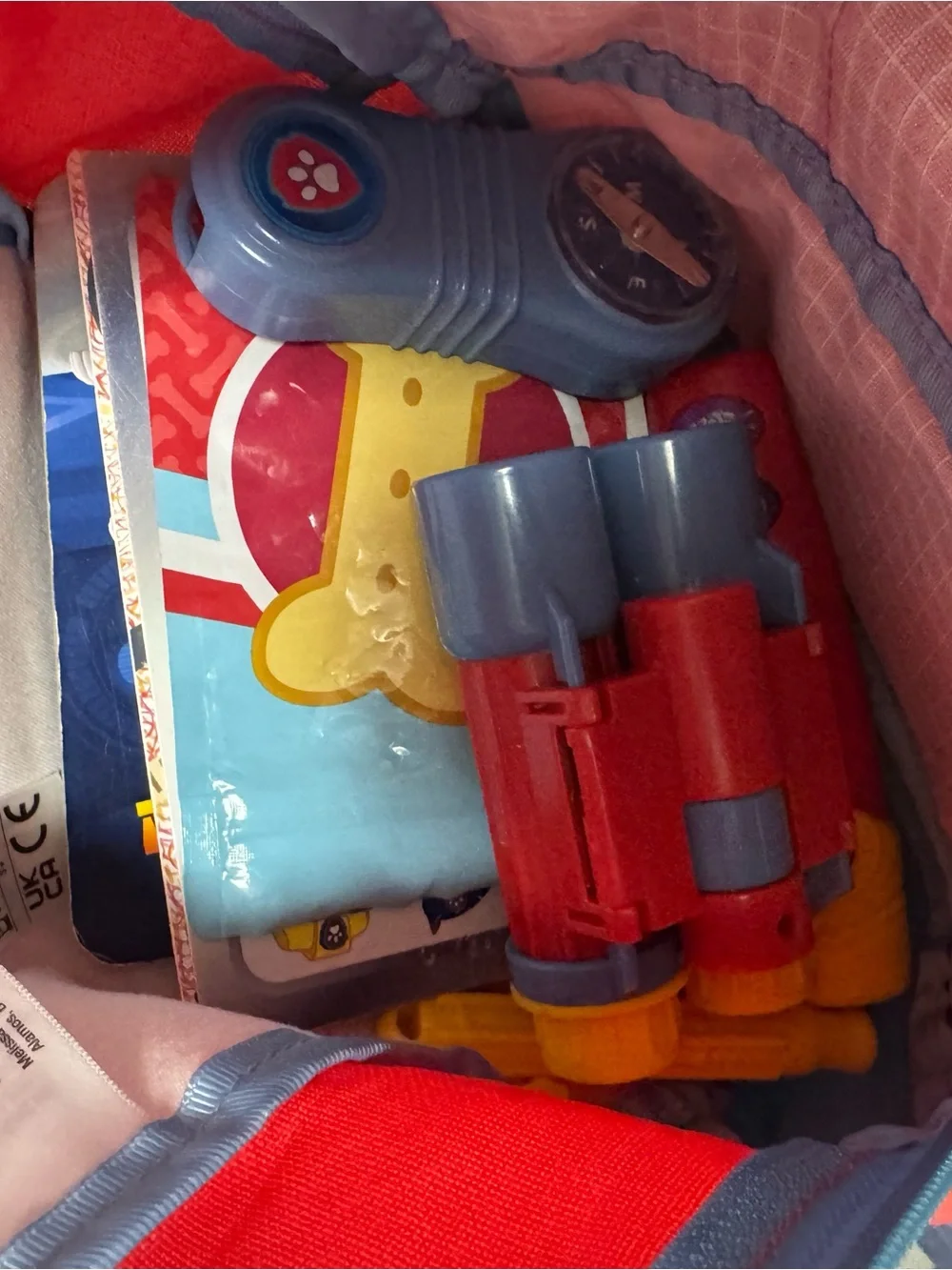 Melissa & Doug Red, Yellow and Blue Clear-Front Kids Backpack